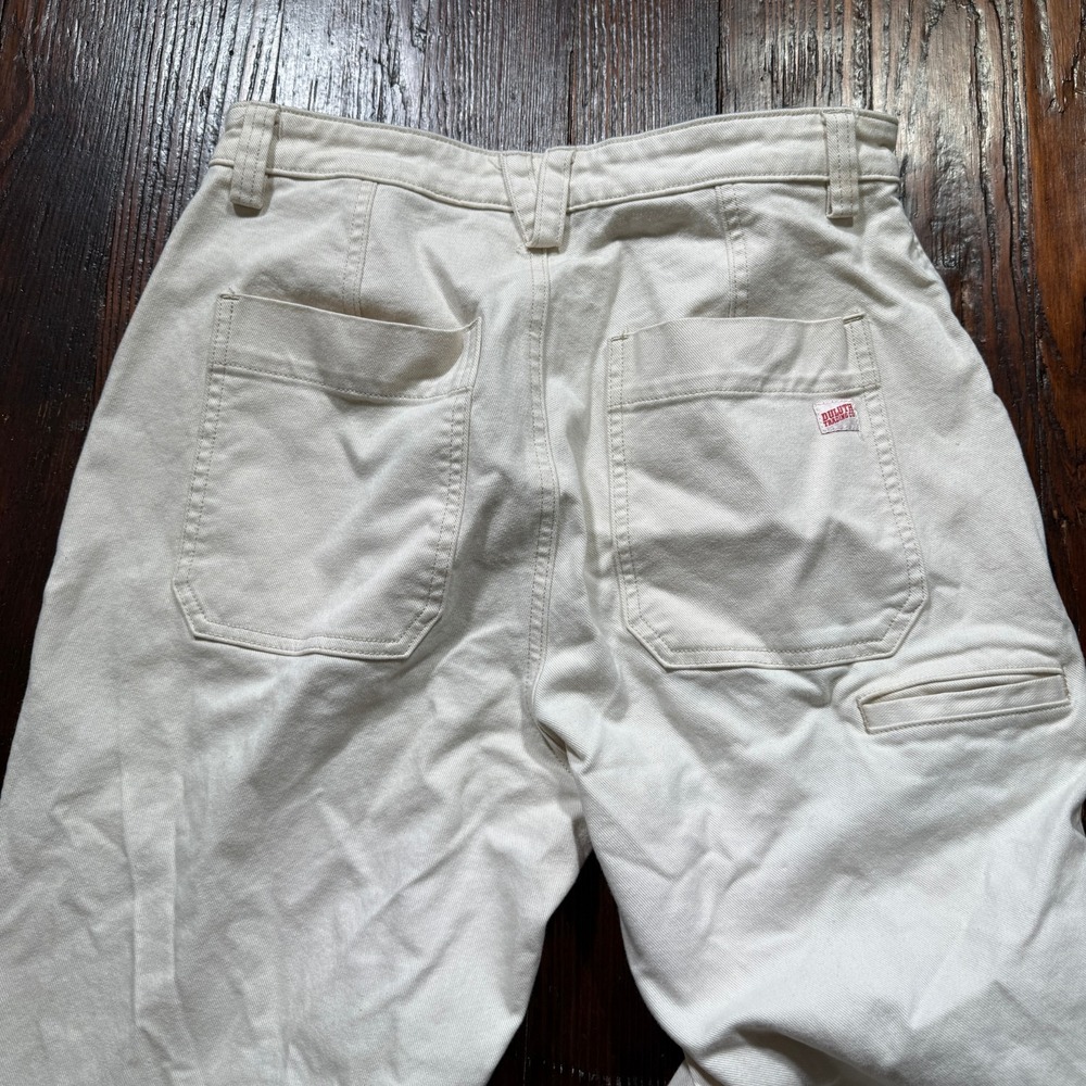 Duluth Trading Co Pants Womens 8 White Makers Studio Wide Leg Utility Stretch‎ - Picture 3 of 12
